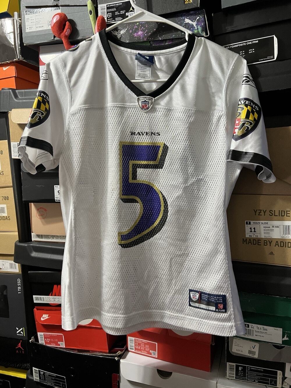 Size Woman’s Small -VTG Baltimore Ravens Joe Flacco Jersey Purple Reebok NFL